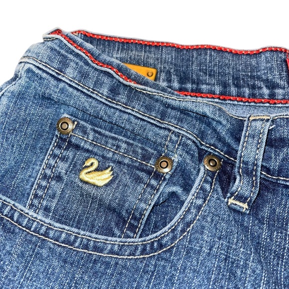 Upcycled Gloria Vanderbilt Boitcut Jeans Size 16 Petite Hand Sewn Remade - Picture 5 of 9